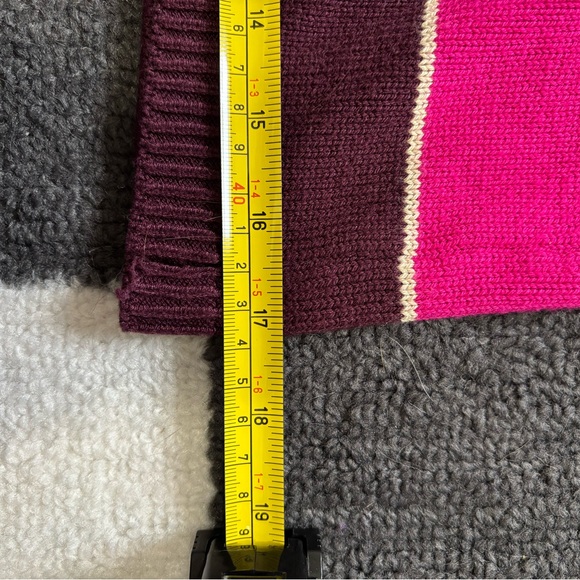 Ann Taylor Burgundy and Pink Knit Top Half Sleeve - Picture 7 of 11